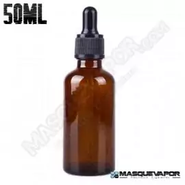 50ML GLASS AMBER BOTTLE WITH DROPPER VAPE