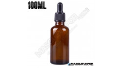 100ML GLASS AMBER BOTTLE WITH DROPPER