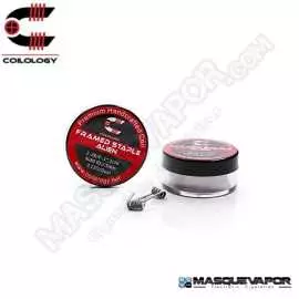 FRAMED STAPLE ALIEN NI80 2-28/4-3*.1/36 0.13OHM PACK 2 COILS COILOLOGY VAPE