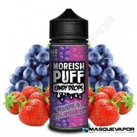 GRAPE AND STRAWBERRY MOREISH PUFF TPD 100ML 0MG VAPE