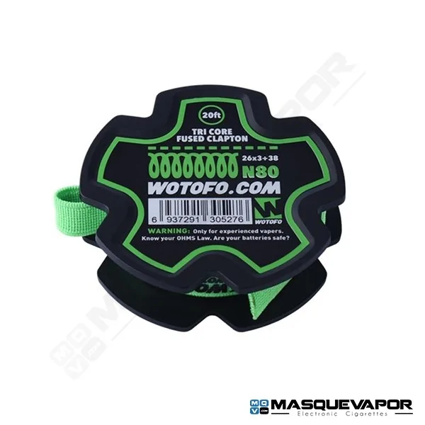 TRI CORE FUSED CLAPTON WIRE Ni80 26Gx3+38 WOTOFO