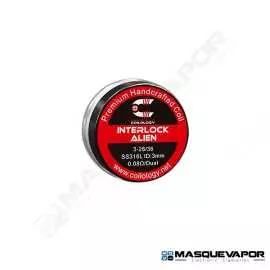 INTERLOCK ALIEN SS316L 3-26/36 0.08OHM PACK 2 COILS COILOLOGY VAPE