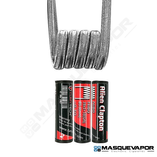 MICRO FUSED CLAPTON MTL NI80 30x2/42GA 0.88OHM PACK 10 COILS FUMYTECH