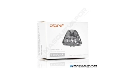 2 X CARTRIDGE CERAMIC 1.3OHM AVP POD ASPIRE TPD 2ML