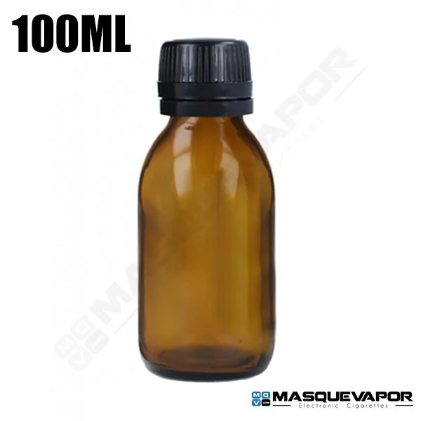 100ML GLASS AMBER BOTTLE WITH DROPPER
