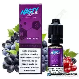 ASAP GRAPE NIC SALT NASTY JUICE TPD 10ML 10MG