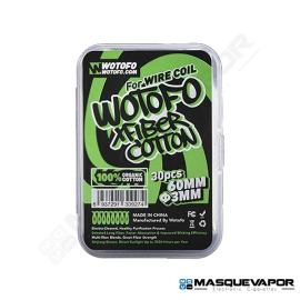 COTTON XFIBER 3MM 30PCS BY WOTOFO VAPE