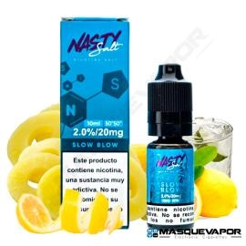 SLOW BLOW NIC SALT NASTY JUICE TPD 10ML 20MG VAPE