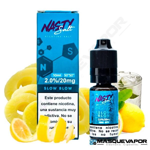 SLOW BLOW NIC SALT NASTY JUICE TPD 10ML 20MG