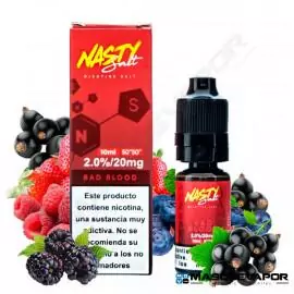 BAD BLOOD NIC SALT NASTY JUICE TPD 10ML 20MG VAPE