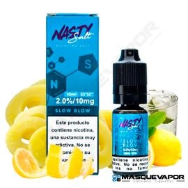 SLOW BLOW NIC SALT NASTY JUICE TPD 10ML 10MG VAPE