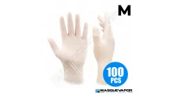 PACK 100 DISPOSABLE LATEX GLOVES