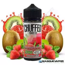 STRAWBERRY KIWI GUM CHUFFED ELIQUIDS TPD 100ML 0MG VAPE