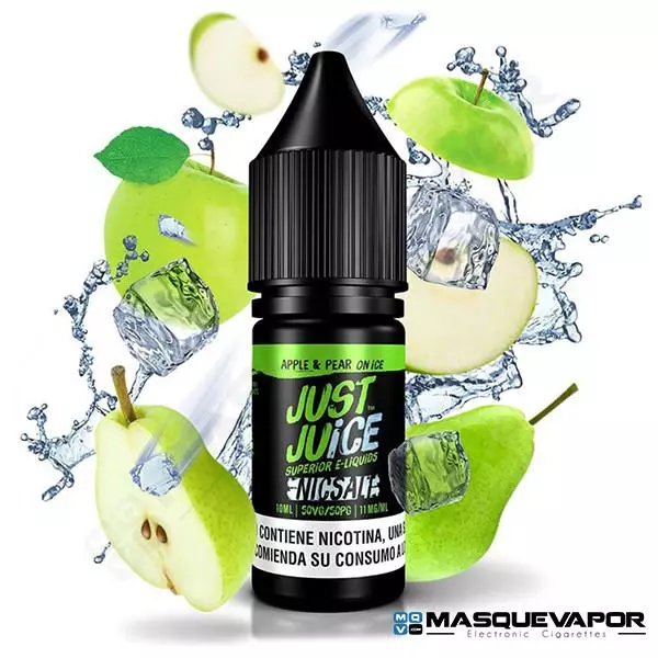 APPLE & PEAR ON ICE NIC SALT JUST JUICE TPD 10ML 11MG