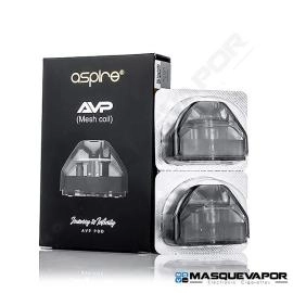 2 X CARTRIDGE MESH 0.6OHM AVP POD ASPIRE TPD 2ML VAPE