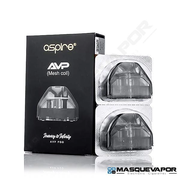 2 X CARTRIDGE MESH 0.6OHM AVP POD ASPIRE TPD 2ML