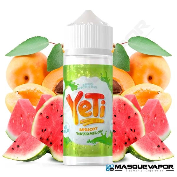 APRICOT WATERMELON ICE YETI ELIQUIDS TPD 100ML 0MG