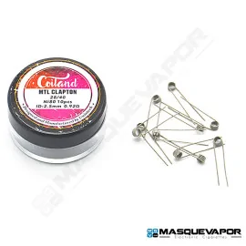 CLAPTON MTL NI80 COILAND PACK 10 COILS VAPE
