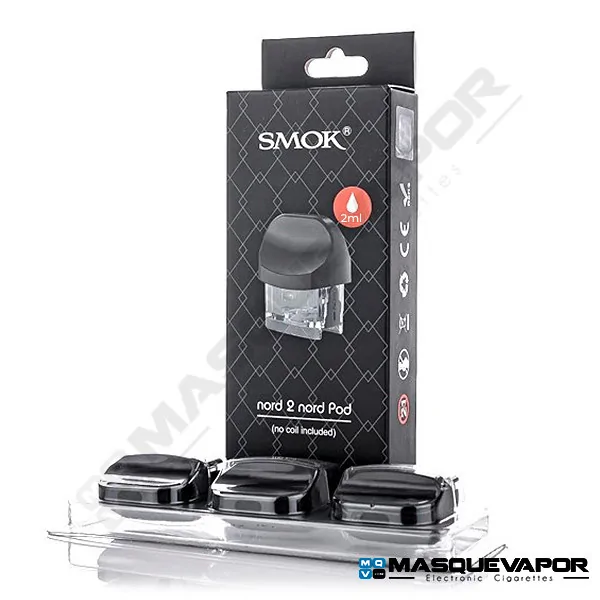 3 X CARTUCHOS REEMPLAZO NORD 2 SMOK 2ML