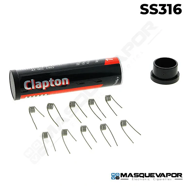 CLAPTON SS316 26/34GA 0.40OHM PACK 10 COILS FUMYTECH