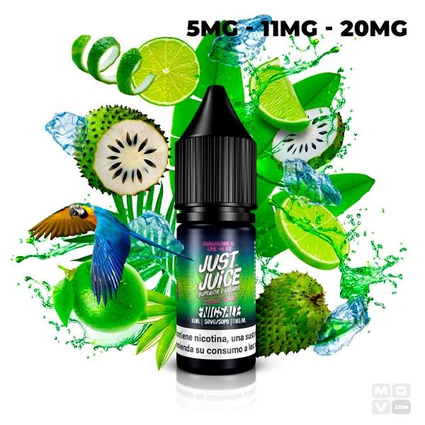 GUANABANA & LIME ON ICE NIC SALT JUST JUICE EXOTIC 10ML