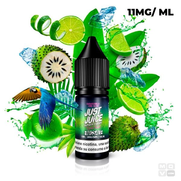 GUANABANA & LIME ON ICE NIC SALT JUST JUICE EXOTIC 10ML