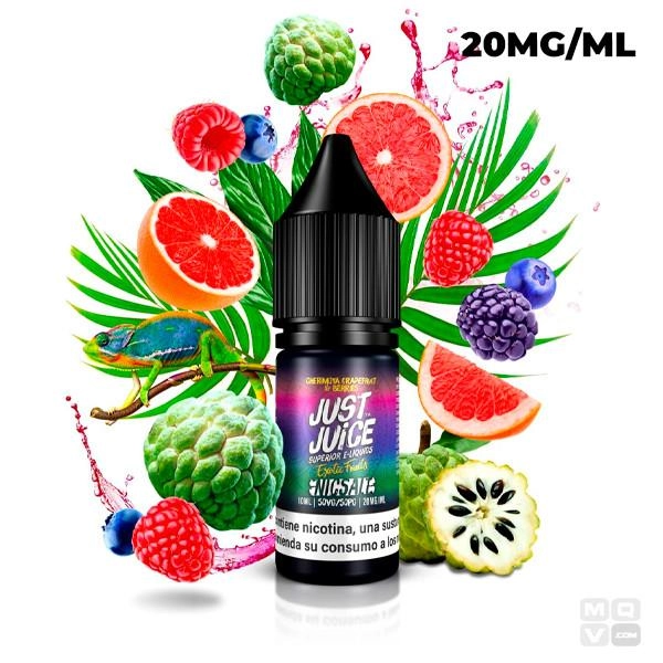 CHERIMOYA GRAPERFRUIT & BERRIES NIC SALT JUST JUICE EXOTIC 10ML