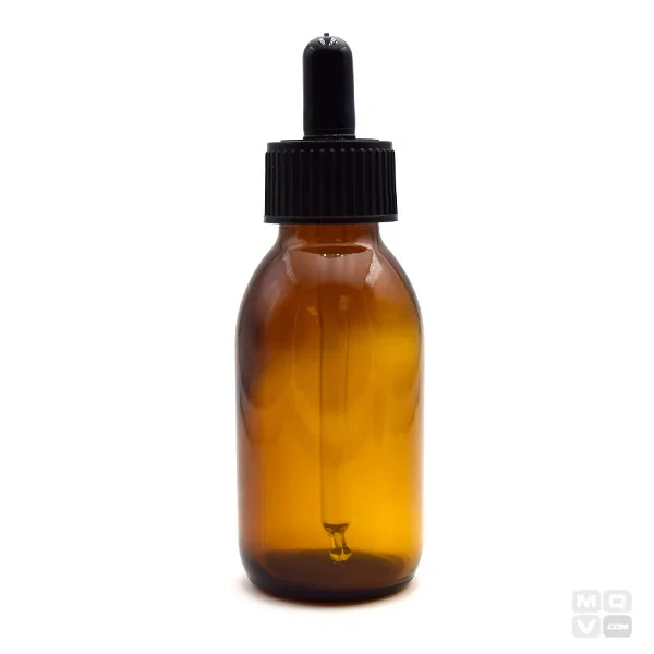 100ML GLASS AMBER BOTTLE WITH BIG DROPPER