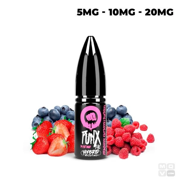 STRAWBERRY RASPBERRY & BLUEBERRY NIC SALT PUNX RIOT SQUAD