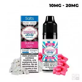 BUBBLE GUM NIC SALT DINNER LADY TPD 10ML 20MG VAPE