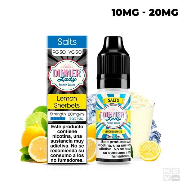 LEMON SHERBETS NIC SALT DINNER LADY TPD 10ML