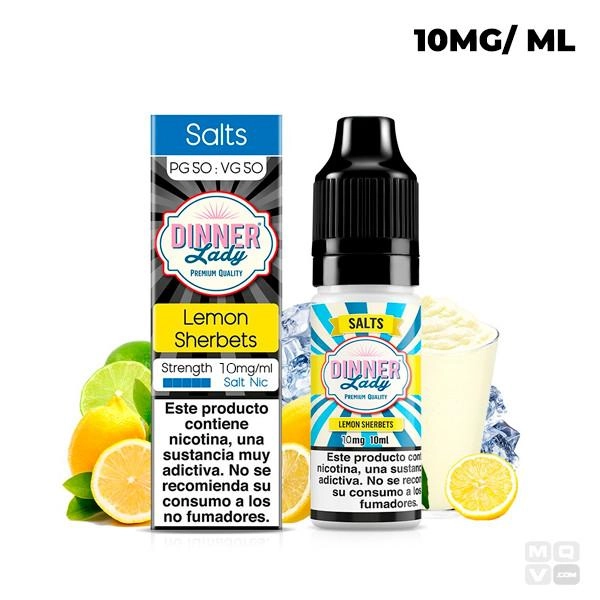 LEMON SHERBETS NIC SALT DINNER LADY TPD 10ML