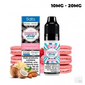 STRAWBERRY MACAROON NIC SALT DINNER LADY TPD 10ML VAPE