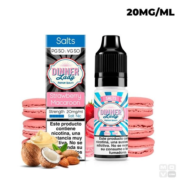 STRAWBERRY MACAROON NIC SALT DINNER LADY TPD 10ML 20MG