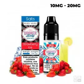 STRAWBERRY ICE NIC SALT DINNER LADY 10 ML