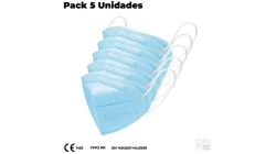 PACK 5 MASCARILLAS INFANTILES FFP2 YFY-FFP2