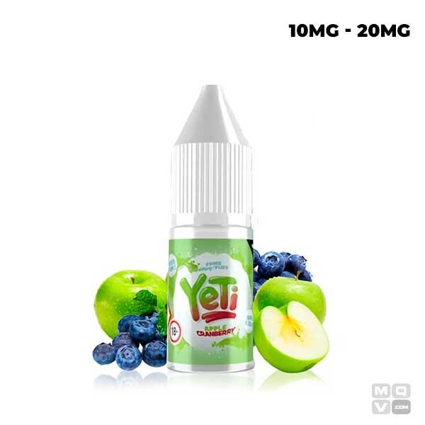 APPLE AND CRANBERRY ICE YETI SALT 10ML