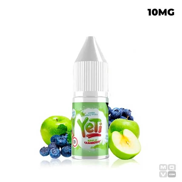 APPLE AND CRANBERRY ICE YETI SALT 10ML