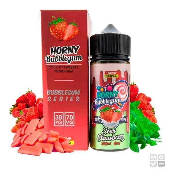 STRAWBERRY BUBBLEGUM HORNY FLAVA 100ML