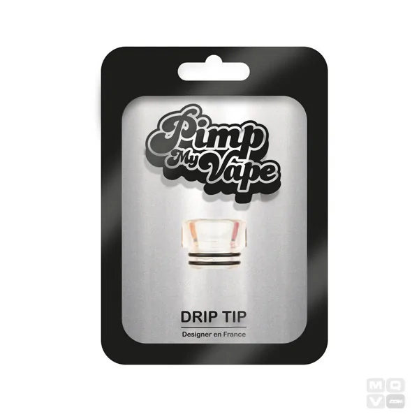 DRIP TIP 810 LONG PET TRANSPARENT PIMP MY VAPE
