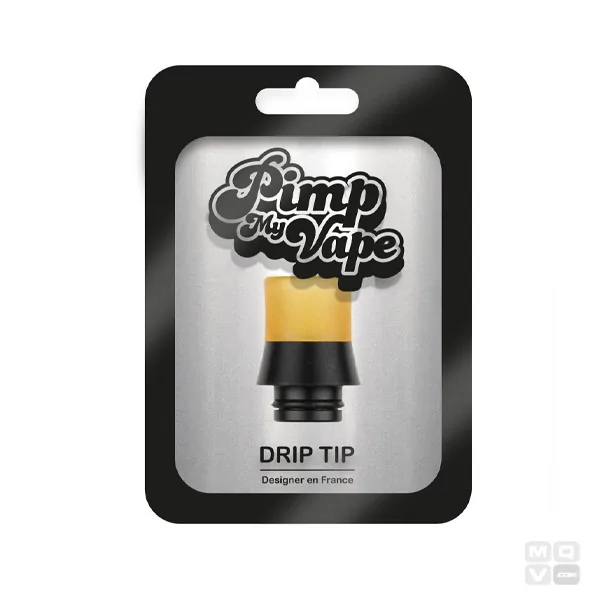 DRIP TIP 510 ULTEM BLACK CURVED PIMP MY VAPE