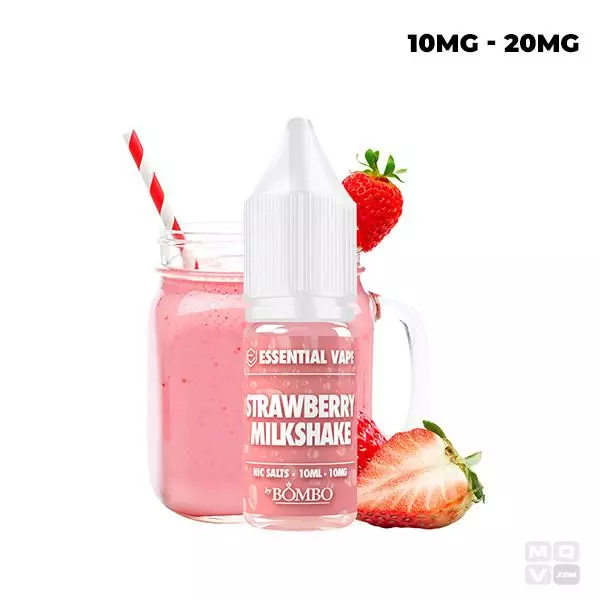 STRAWBERRY MILKSHAKE ESSENTIAL VAPE BOMBO SALT 10ML