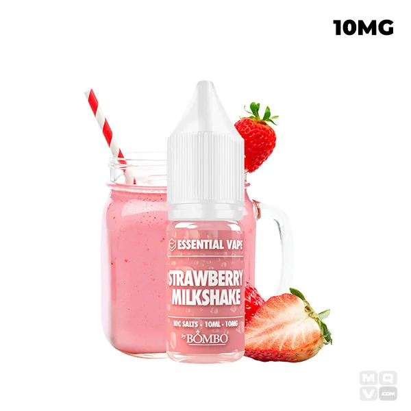 STRAWBERRY MILKSHAKE ESSENTIAL VAPE BOMBO SALT 10ML