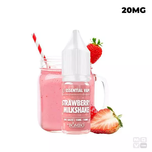 STRAWBERRY MILKSHAKE ESSENTIAL VAPE BOMBO SALT 10ML