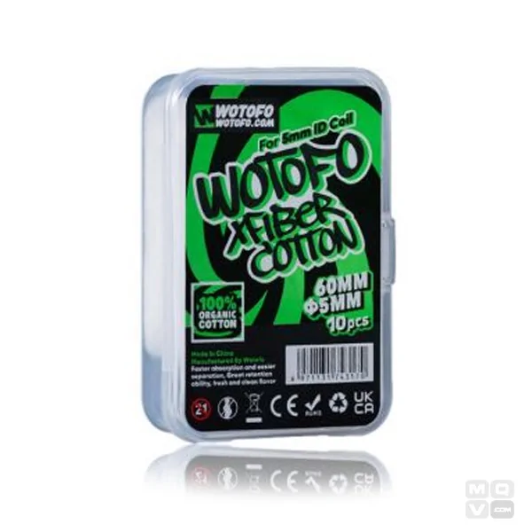 COTTON XFIBER SRPNT 5MM 10PCS BY WOTOFO