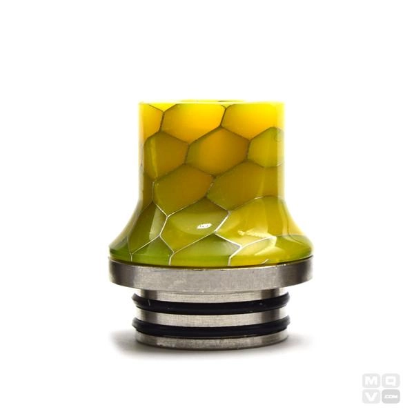 DRIP TIP 810 WHISTLE LONG HONEY COMB SILVER BASE