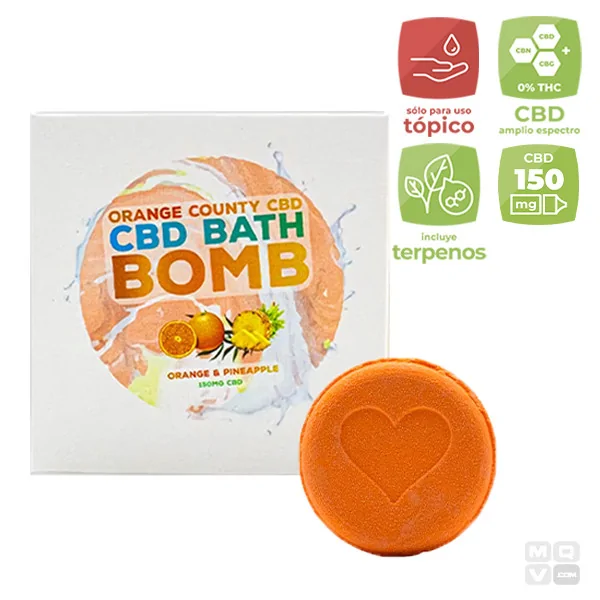 PINEAPPLE BATH BOMB ORANGE COUNTY 150MG