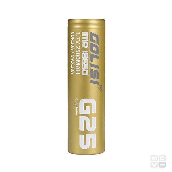 BATERIA GOLISI G25 IMR 18650 2500 MAH