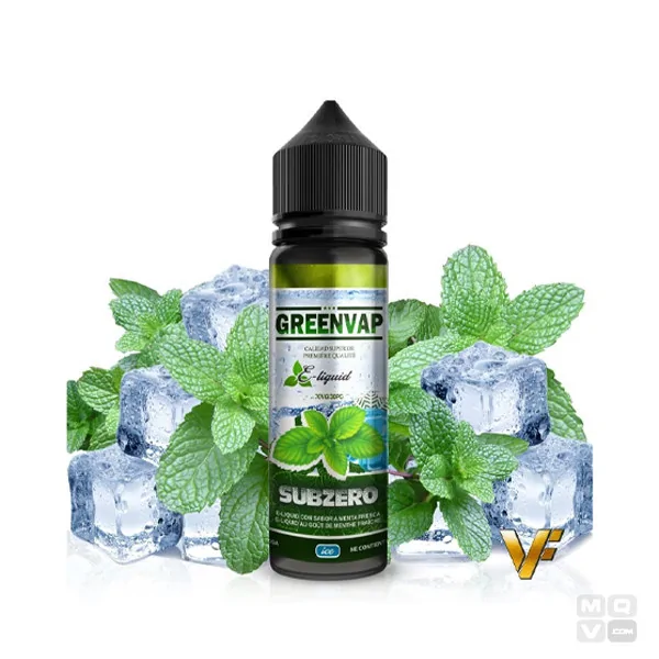 ELIQUID SUB ZERO GREENVAP VAP FIP E-LIQUIDS 50ML