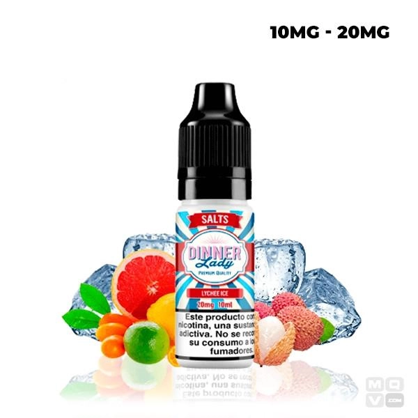 NICOTINE SALTS DINNER LADY LYCHEE ICE 10ML VAPE